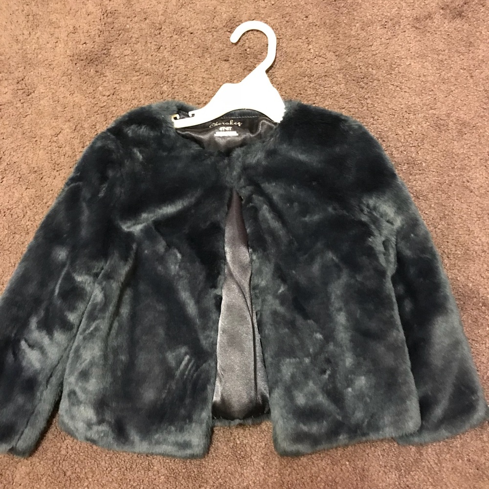 Faux Fur Jacket - Blue